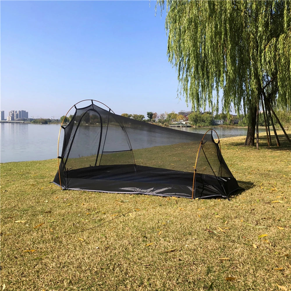 Camping Tent 2 Person Outdoor Tent For Camping Biking Hiking Muntaineering Beach Water Resistant 210D Oxford Material
