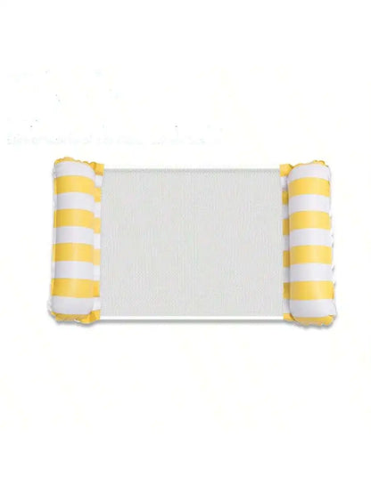 Foldable Inflatable Floating Swimming Pool Party Water Hammock Air Mattresses Pvc Stripe Water Floating Inflatable Mat Set