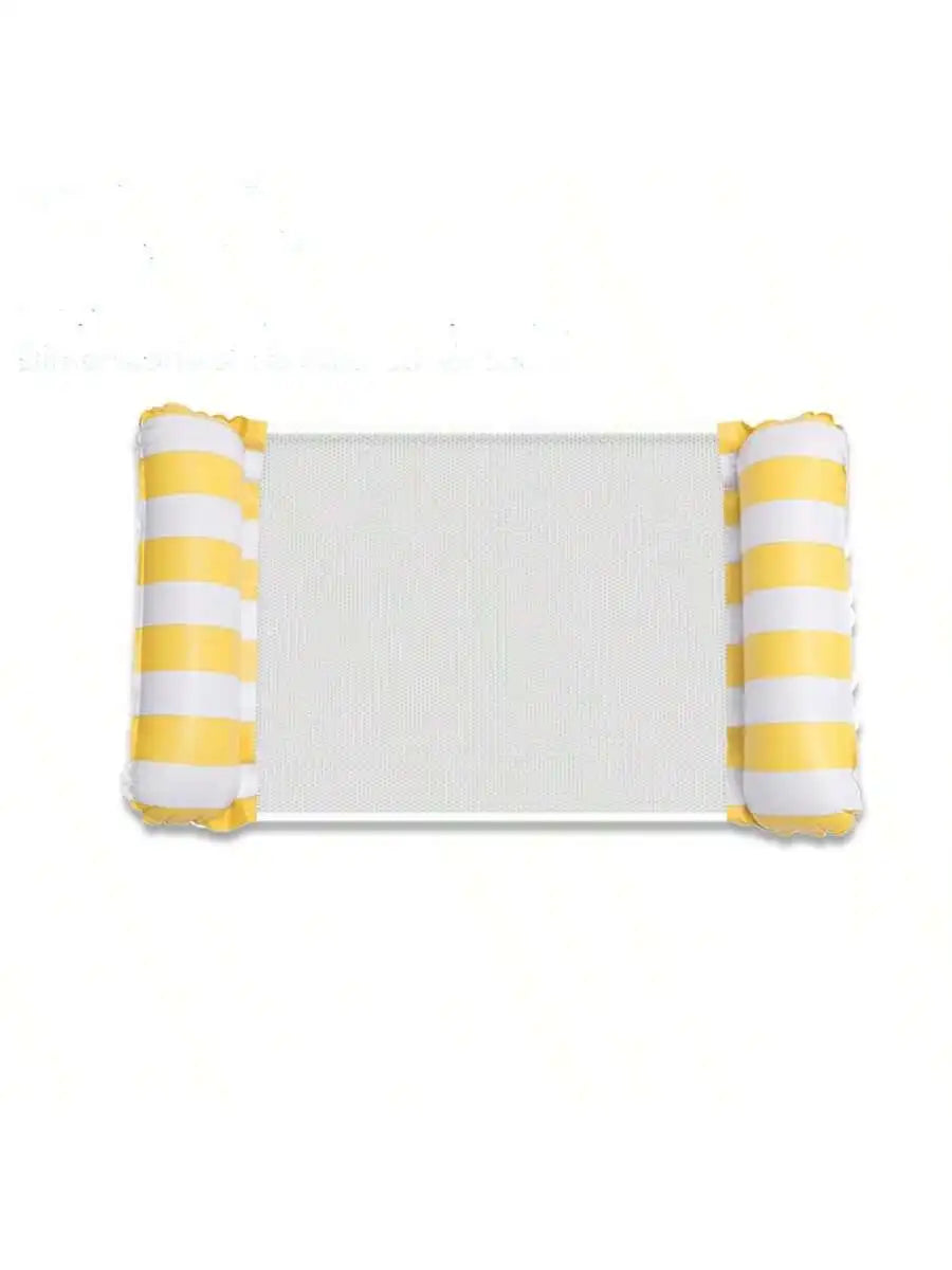 Foldable Inflatable Floating Swimming Pool Party Water Hammock Air Mattresses Pvc Stripe Water Floating Inflatable Mat Set