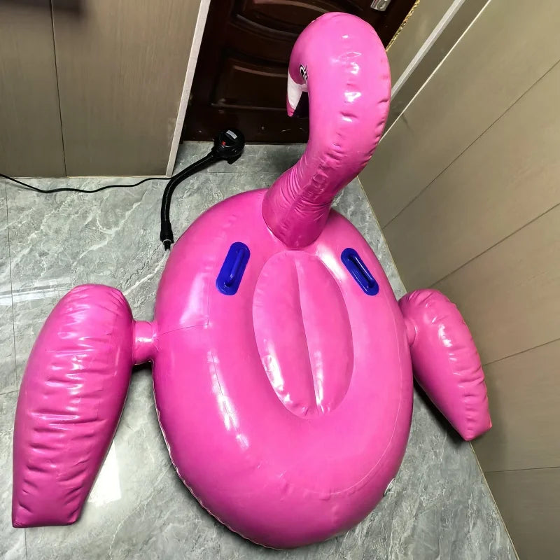 Inflatable Flamingo Pool Float Party Float Summer Beach Swimming Pool Raft Flamingo Ride-on