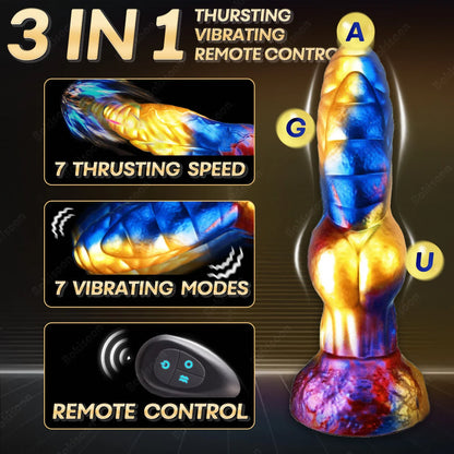 Thrusting Dildo Sex Toys Vibrator Monster Huge Thick Dildos Anal Toys Remote Control Multi-Modes Big Dildo Adult Sex Toys & Game