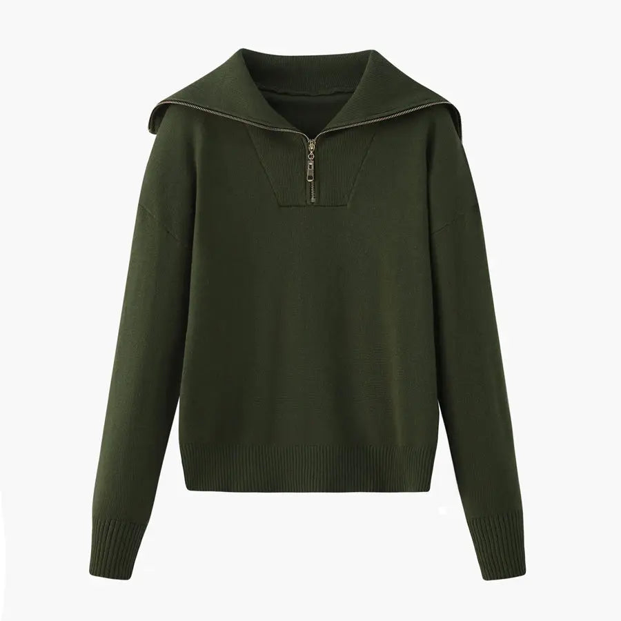 AS woman clothes knitting zipper collar tops and knitted skirt cover knee Autumn-winter collection