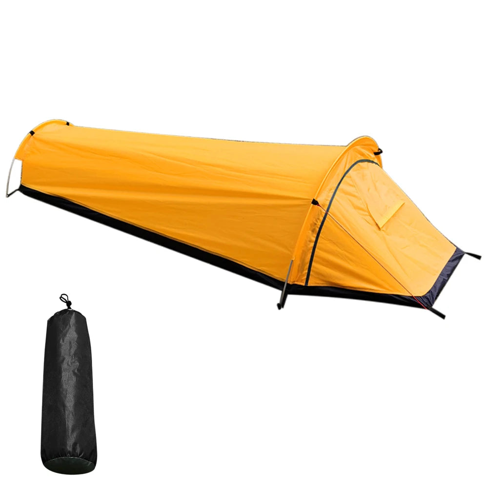 Backpacking Tent Outdoor Camping Sleeping Bag Tent Lightweight Single Person Sleeping Tent for Outdoor Camping  Travel Hiking