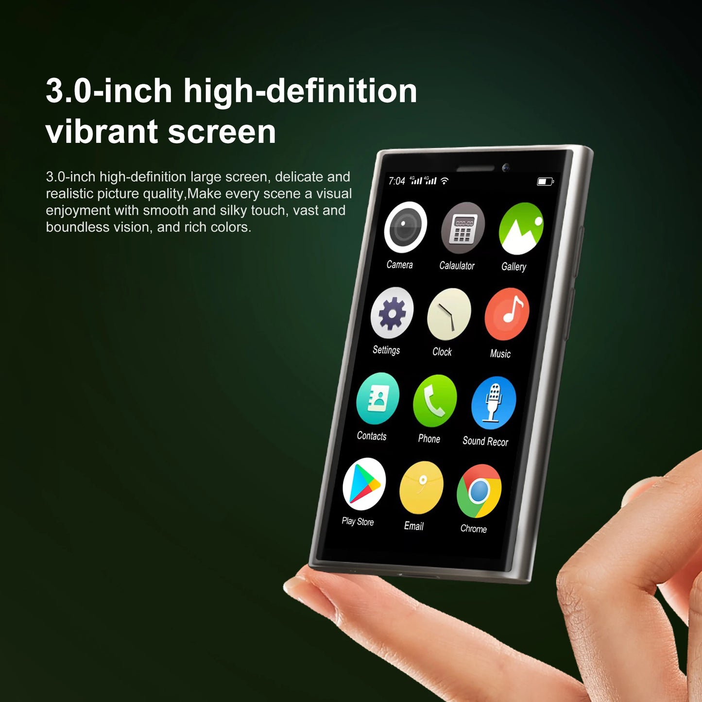 SERVO S26 Mini Smartphones Android 9.0 Dual SIM 3.0'' HD 900mAh WIFI Bluetooth 2GB+16GB Face Unlock 3G Small Mobile Phone Type-C