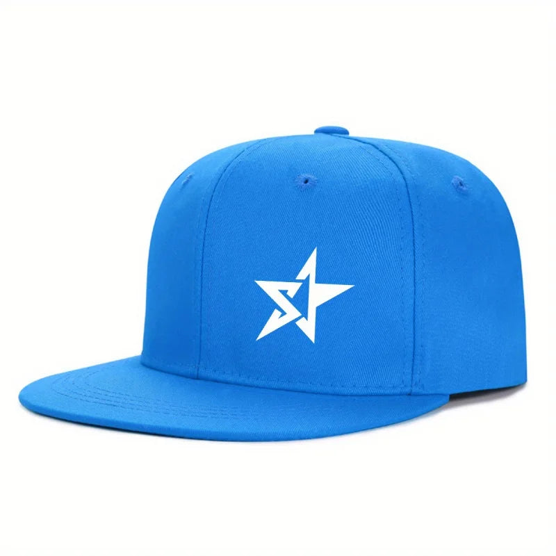 Hats for women in spring and summer, outdoor flat brimmed hats for men, hardtop breathable wide brimmed hip-hop hats, American s