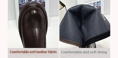 Real Soft Leather Boots 2025 Autumn And Winter New Knight Boots Height Increasing And Slimming Boots Thick Soled High Boots Long