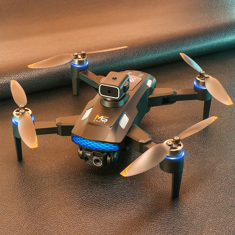 M6 Mini Drone 4K Professional HD Camera with Large Screen 2.4G WIFI FPV Dron Brushless Optical Flow Hover Folding Quadcopter