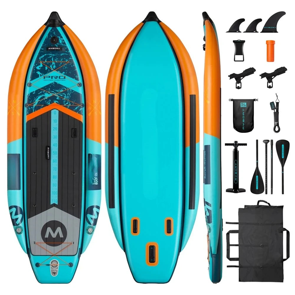Pontoon Fishing Boat SUB  Waterproof Inflatable Paddle Board 335x120x15cm Aquatic Fishing With Accessories SUP