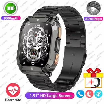 2026 New 1000mAh Battery Smart Watch Men 1.91" AMOLED Screen Men Outdoorsports Watch Waterproof Bluetooth Call Sports Smartwatch