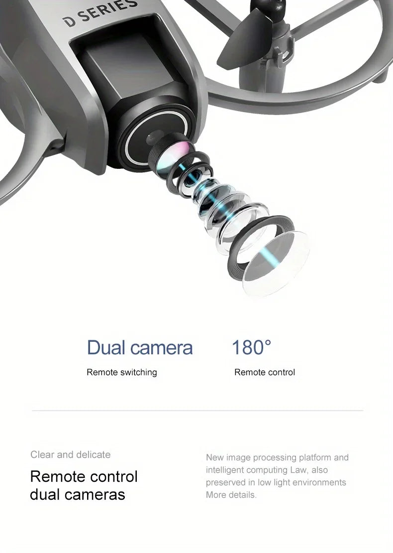New D16 Drone HD Dual Camera Propeller Safety Design Optical Stream Positioning Three Sides Obstacle Avoidance VS DJI