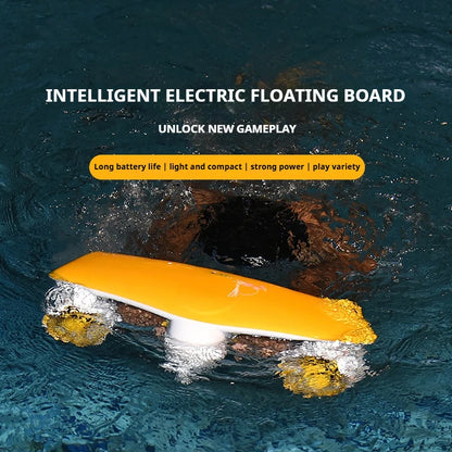 50m Depth Underwater Thruster 1.8m/s, 480W Brushless Diving Propeller with LED Display, 60min Silent eSurfboard for Adults