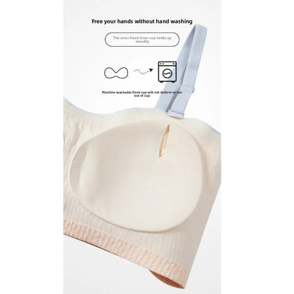 Lingerie Adjustable Wireless Bra Close-fitting Elastic Traceless Brassiere for Women Anti-sagging Gathered Breasts Seamless Bras