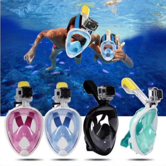 Full Face Diving Mask Underwater Snorkeling Anti Fog Swimming Mask Set Scuba Diving Respirator Masks Safe Breath for Kids Adults