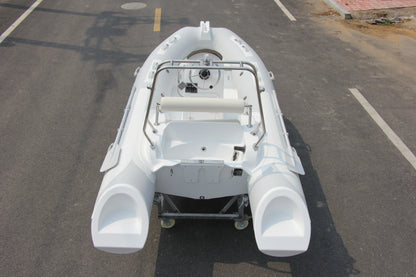 RIB Inflatable Boat Luxury Fiberglass Floor Hypalon/PVC Rescue Boat for Sport Leisure Lake Outdoor Entertainment