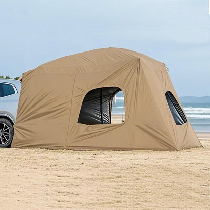 Universal SUV Camping Tent with Spacious Awning Waterproof Car Tent Easy Setup for Backpacking Traveling  Outdoors Car tail tent
