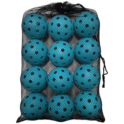 6/12 PCS Indoor Pickleball Balls 40 Holes Colorful and Durable Pickleballs 74mm Training Ball Practice Competition Pickleball