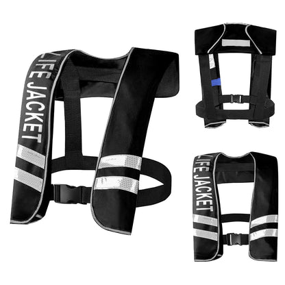 Auto Inflatable Adults Life Jacket Life Vest Safety Float Suit for Water Sports Kayak Fishing Surfing Canoeing Survival Jacket