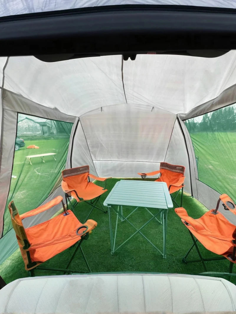 Lohascamping Car box docking tent  Portable Waterproof SUV Tail Tent 3-4 people Dome tent Sunshade Tunnel style tent,Large tent,