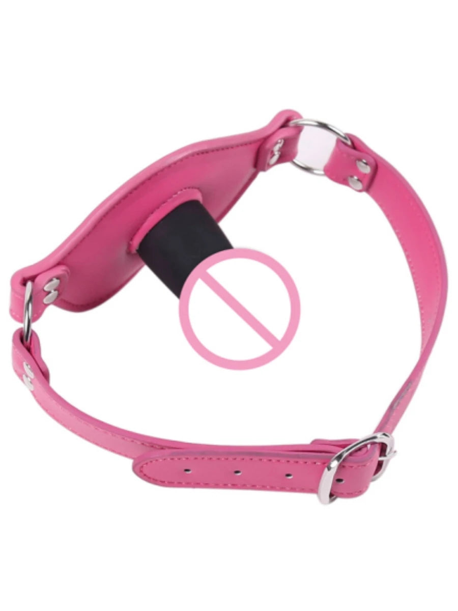 Adult Sex Products Silicone Dildos Gag  Leather Harness Open Mouth Gag Bondage BDSM Sex Toys for Couple Adult Games Erotic Toys