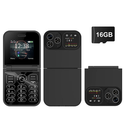 SERVO F15 Mini Small Flip Mobile Phone 2 SIM Standby Speed Dial Magic Voice Flashlight Call Recording 2G GSM Cute Fold Cellphone