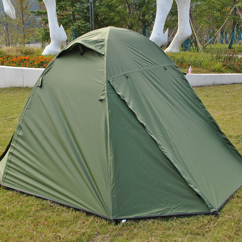Camping Tent with Rainfly, 2, 3 Person Tent, Set up in 10 Mins, Weatherproof Tent for Camping, Festivals, Backyard, 2 Layers