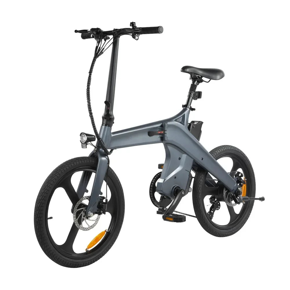 250W brushless motor electric bike, 20-inch 36V 10AH battery foldable electric bicycle, convenient ebike for urban commuting