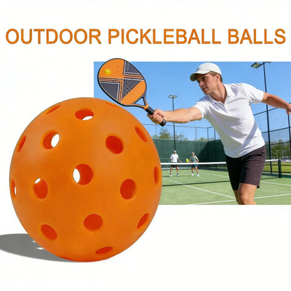12pcs Pickleball 74MM 40 Holes Outdoor Durable Pickleballs 26g per Ball for Competition Pack of Outdoor Pickleballs