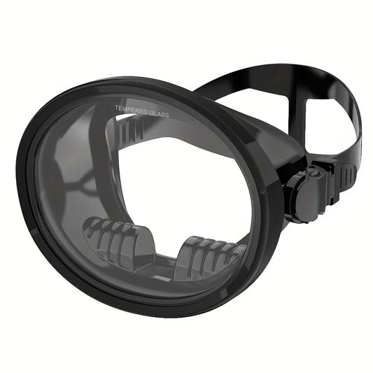Diving Mask Goggles HD Anti-Fog Spearfishing Mask Freediving Mask Clear Panoramic Goggle with Adjustable Buckle for Free Diving