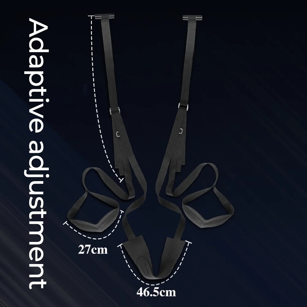 Sex Swing Hanging Door Swing Sex Bondage Adjustable Handcuffs Leg Adult Swing Sex Furniture for Couples Adult Sex Toys