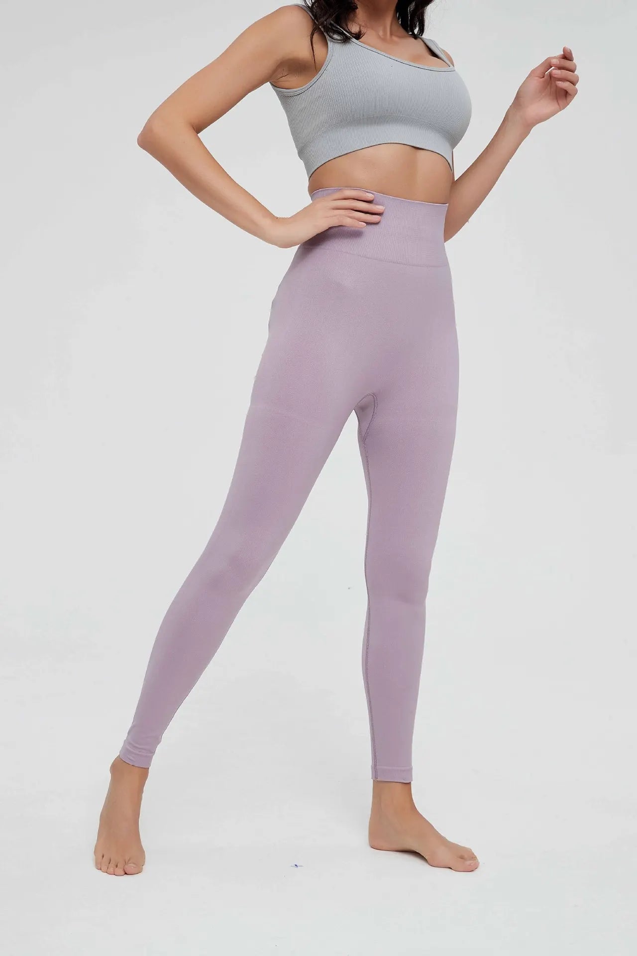 High Waist Sports Leggings Women Solid Color Seamless Pants High Quality Gym Workout Running Fitness Leggings Butt Lift Pants