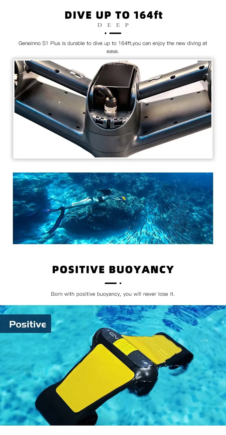 New Version ABS Material Electric Sea Scooter Fashionable Underwater Dual Propeller for Water Sports Wholesale