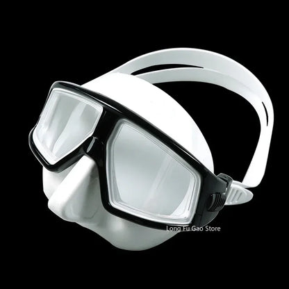 Freediving Mask Half Face Light Weight Low Volume Free Diving Goggles Silica Gel Diving Equipment