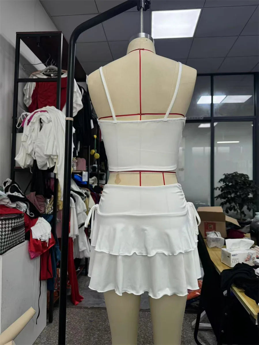 2025 New Solid Color Skirt Women Summer Fashion Outdoor Versatile High Waist Slim Fit Elastic Waist Short Skirt Goods In Stock