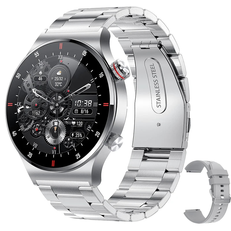 New ECG+PPG Bluetooth Call Smart Watch Men AMOLED Full Touch Sports NFC Watches Men Smartwatch Waterproof For Android Ios