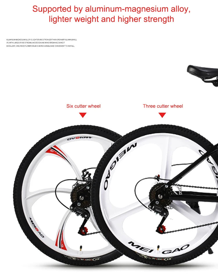 Eco-friendly 26 Inch Size Wheel Folding Bike Cycling Steel Frame Folding Mountain Bicycle