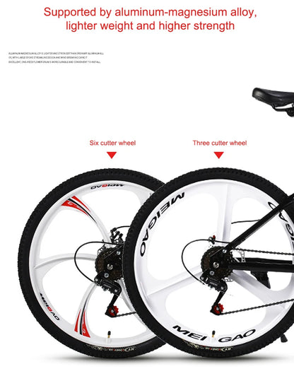 Eco-friendly 26 Inch Size Wheel Folding Bike Cycling Steel Frame Folding Mountain Bicycle