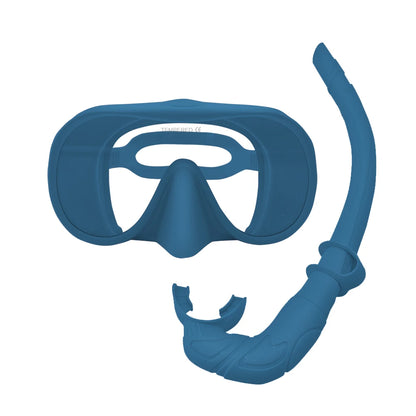 Diving facial mirror, anti -fog 180 ° snorkeling facial mirror, deep water diving mask diving goggles with respiratory tube