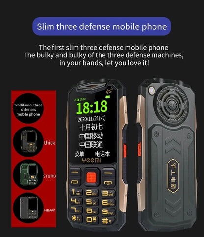 New Yeemi K1+ Mobile Phone 2.4inches GSM 2G Big Button Mp3/Mp4 Loud Voice Dual SIM Cards 4G Original Cellphone for Elderly