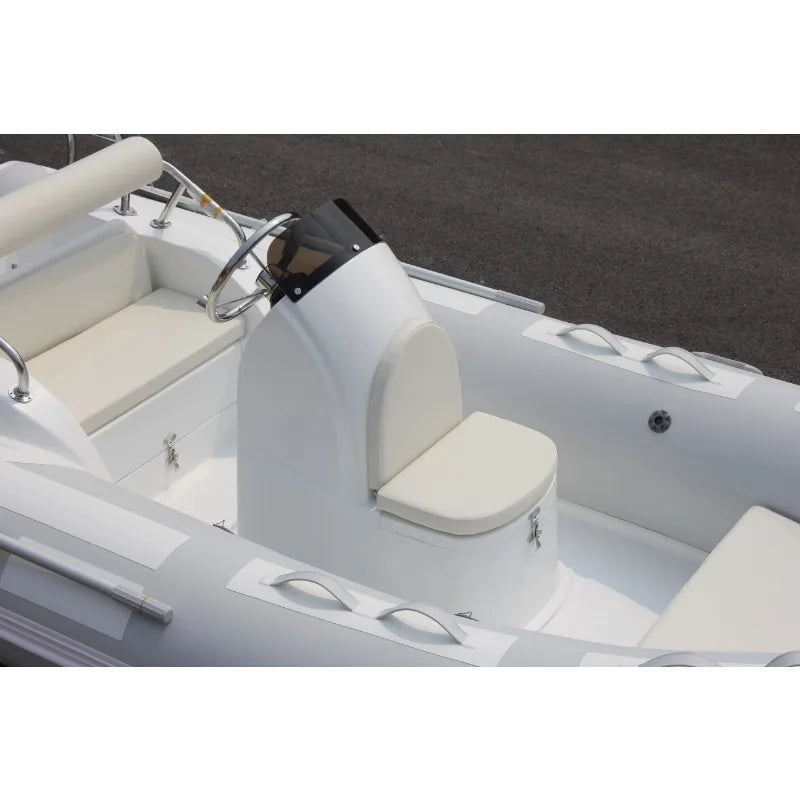 RIB Inflatable Boat Luxury Fiberglass Floor Hypalon/PVC Rescue Boat for Sport Leisure Lake Outdoor Entertainment