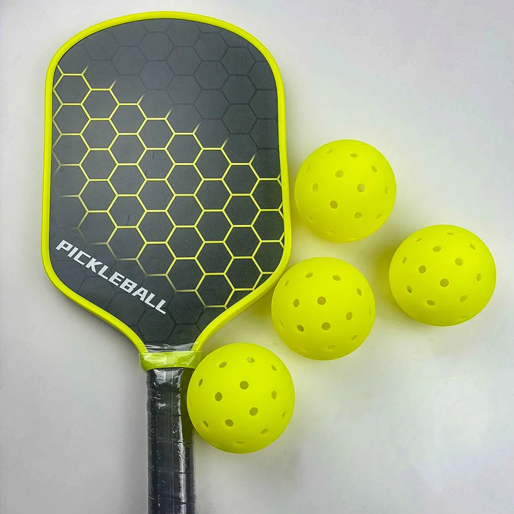 74MM 48-Hole Outdoor Pickleballs Seamless Roto-Molded Design for Durability Pickle Ball for Beginner Intermediate Player 12 Pack