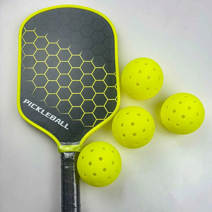 74MM 48-Hole Outdoor Pickleballs Seamless Roto-Molded Design for Durability Pickle Ball for Beginner Intermediate Player 12 Pack