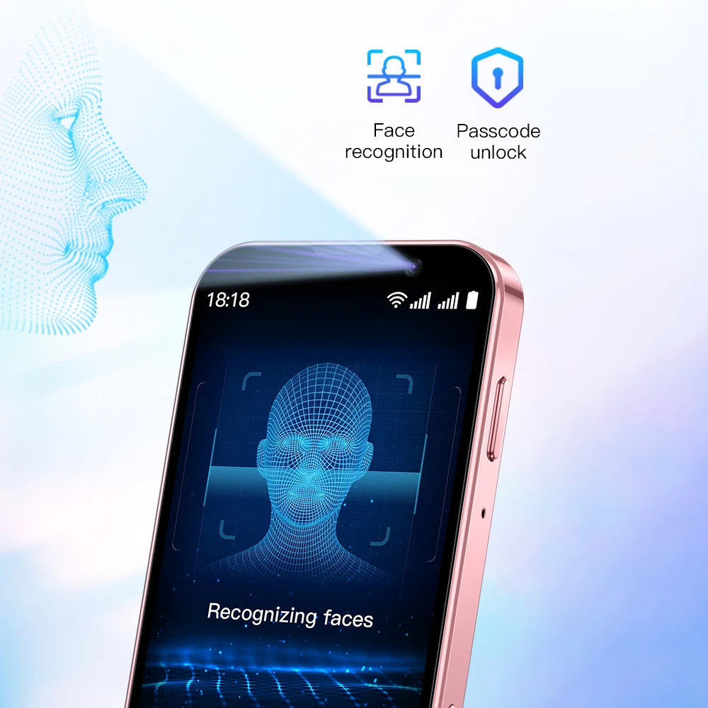 SOYES XS18 Pro 2GB RAM 16GB ROM Android9.0 Mini Smartphone With Facial Recognition Dual SIM Standby 3G Network 3.0in Small Phone