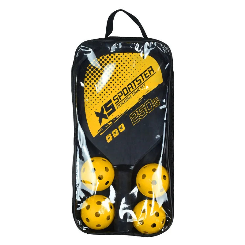 Ultimate Beginner Pickleball & Beach Tennis Paddles Set with 4 Balls – Outdoor Sports Fitness Combo for All Skill Levels