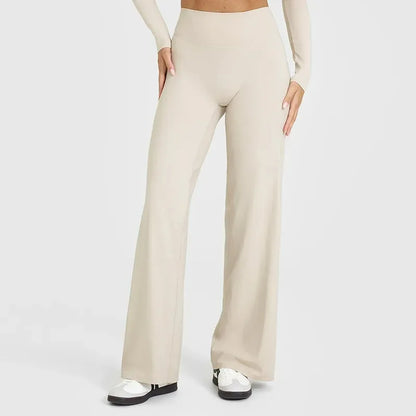 Straight Sports Leggings For Women's Fitness Sportswear Hips Without Embarrassment Yoga Pants Breathable Wide-leg Pants