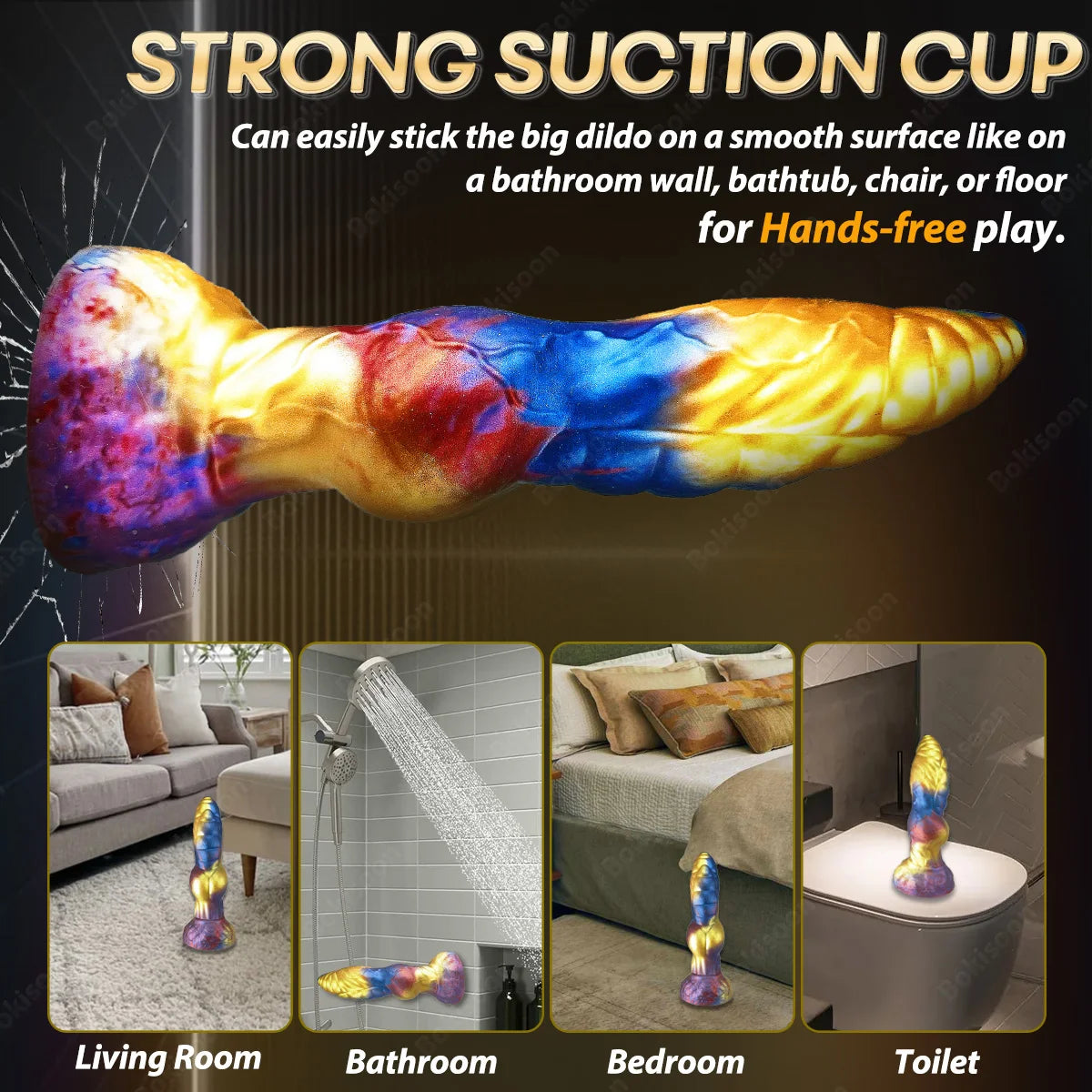 Thrusting Dildo Sex Toys Vibrator Monster Huge Thick Dildos Anal Toys Remote Control Multi-Modes Big Dildo Adult Sex Toys & Game