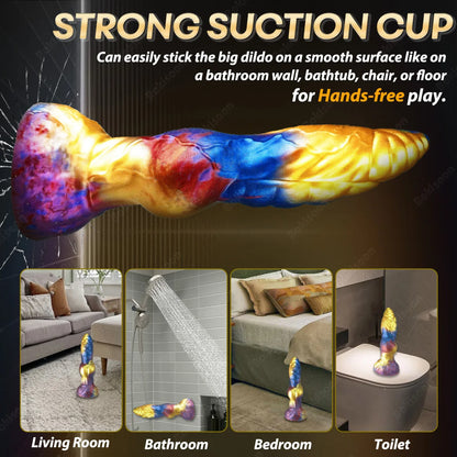 Thrusting Dildo Sex Toys Vibrator Monster Huge Thick Dildos Anal Toys Remote Control Multi-Modes Big Dildo Adult Sex Toys & Game