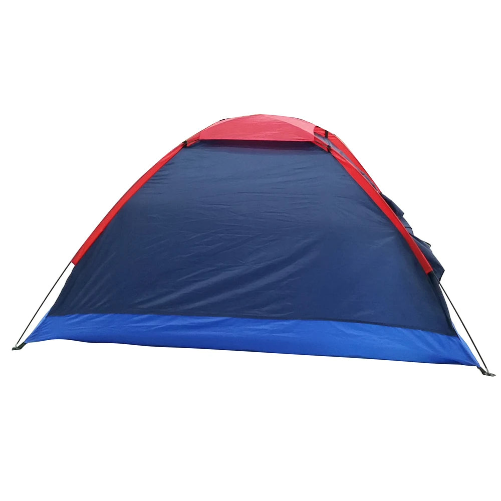2 People Outdoor Travel Camping Single Layer Tent with Bag for Outdoor Camping Traveling for Summer Spring Autumn 3 Seasons