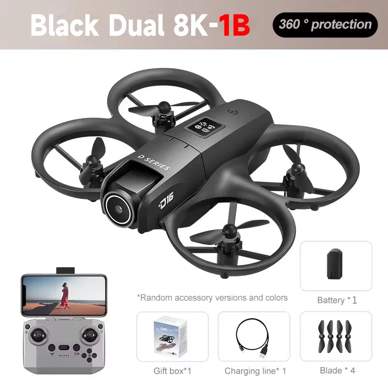 Xiaomi D16 Drone 8K Aerial GPS Avoidance Bushless Motor Drone Electric Adjustment HD Profesional Dual-camera Optical Flow