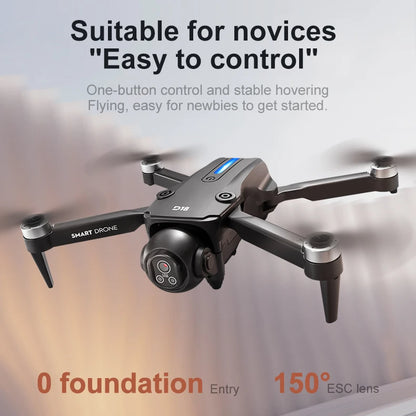 2025 D18 Drone 8K Aerial HD Dual Camera Photography Intelligent Obstacle Avoidance Brushless Motor 5G WIFI GPS Return VR Drone