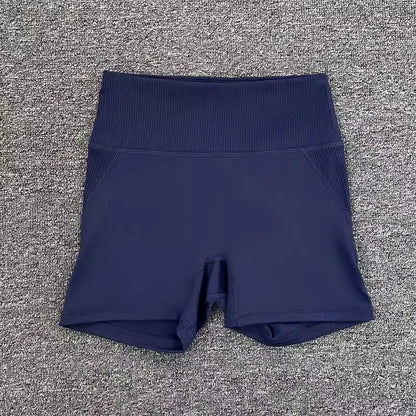High-Waist Yoga Pants Women's Fitness Running Shorts Breathable Quick-Dry Elastic Spring Summer Training Three minutes of pants